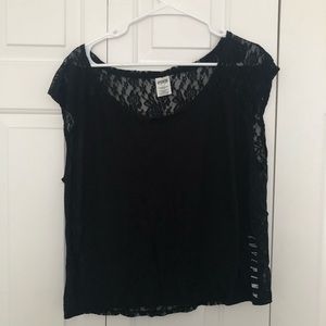 PINK shirt with lace back